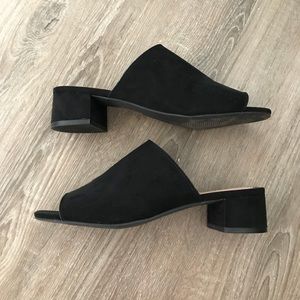 Topshop Black Mules