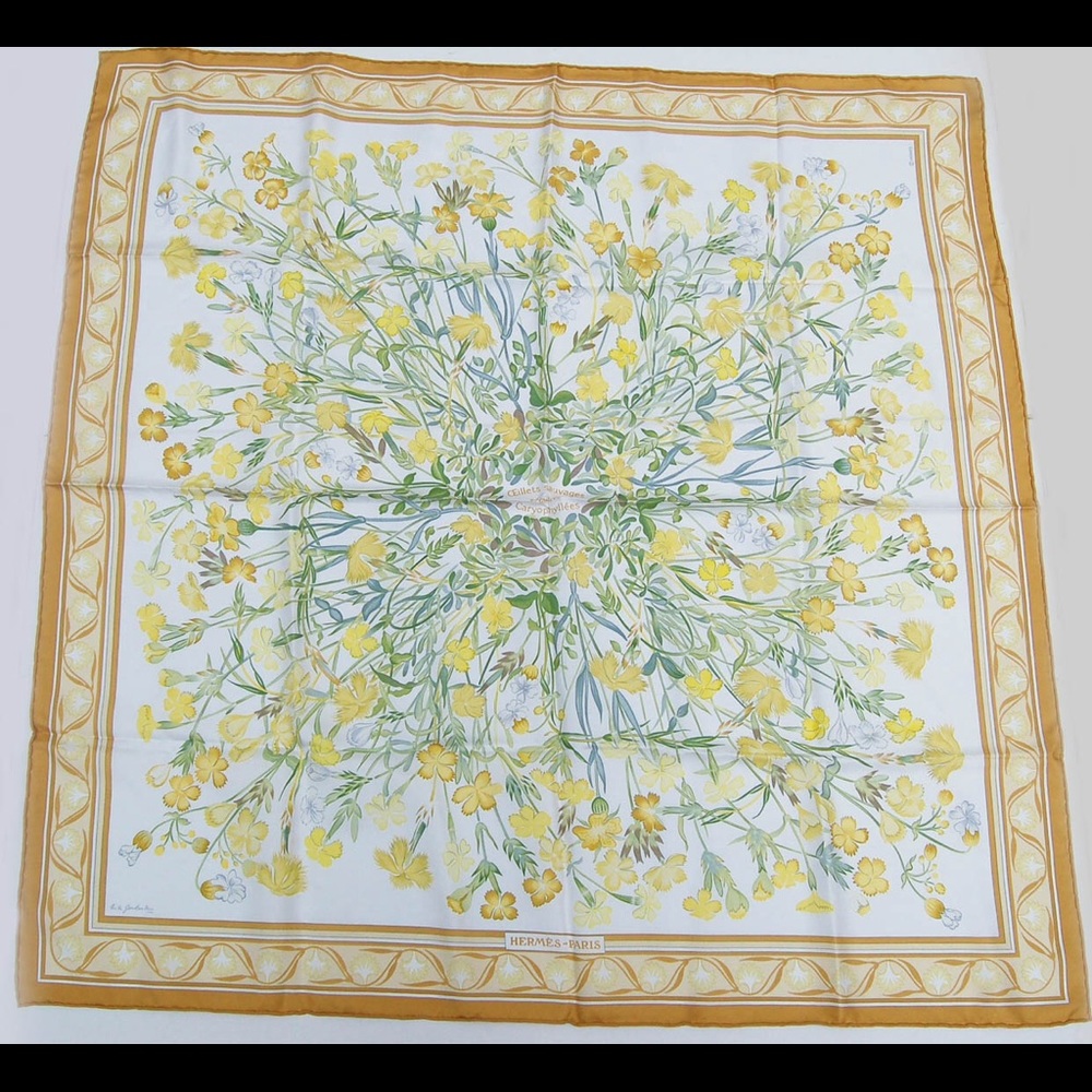 Hermes Oeillets Sauvage 90 cm Silk Scarf