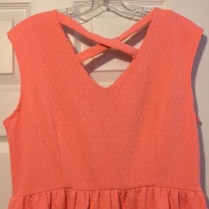 Salmon short dress
