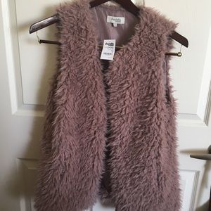 NWT Faux Fur Vest