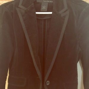 Calvin Klein suede blazer