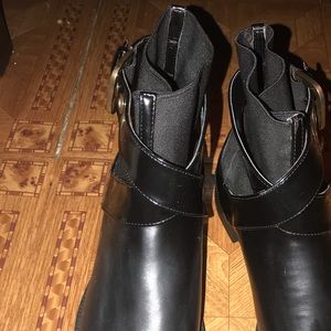 Black Zara boots size 37