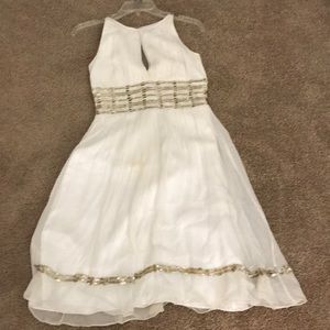 Adrianna Papell Grecian chiffon dress