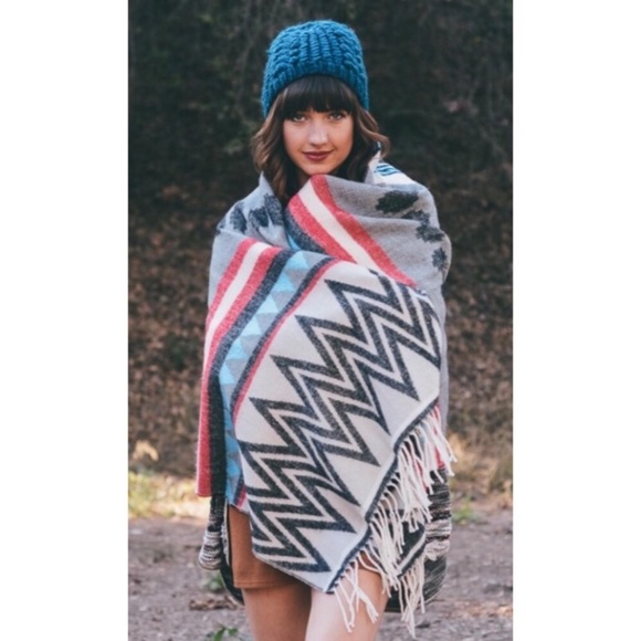 Tribal Aztec Blanket Wrap Scarf = Best Christmas - Picture 3 of 3
