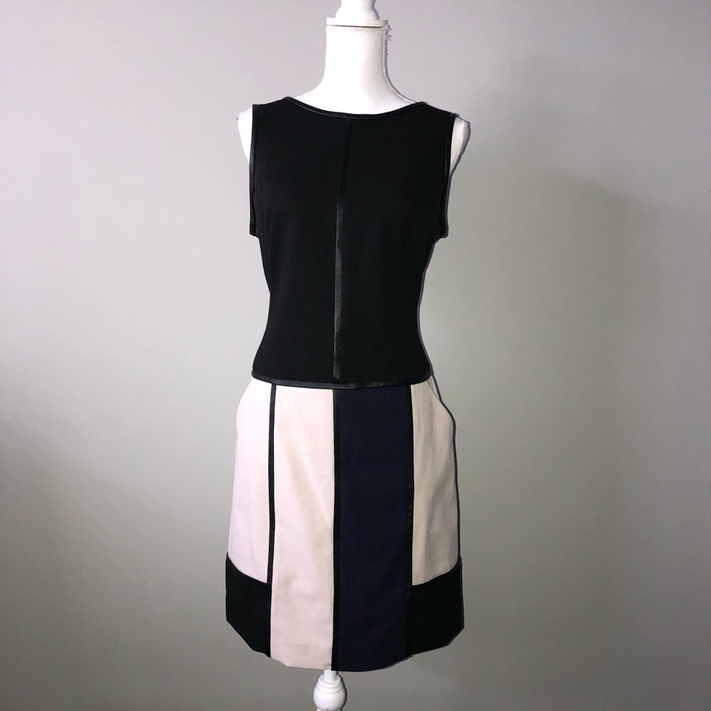 Ralph Lauren colorblock dress size 12 EUC black