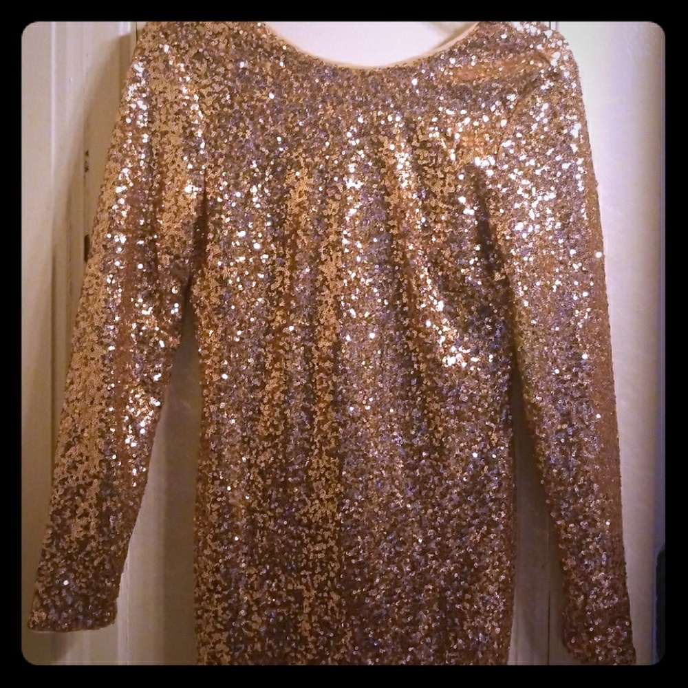sequined dress