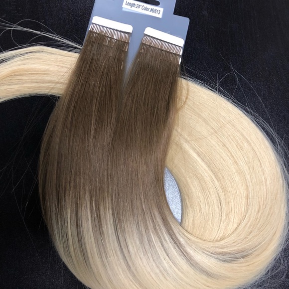 20 inch Balayage  tape in European remy hair main image 5