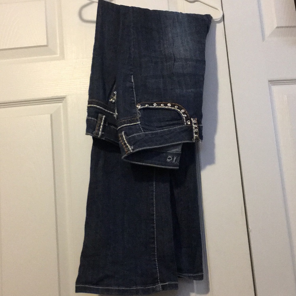 Size 11 jeweled boot leg jeans