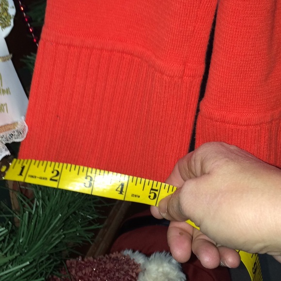 ❄️☃️Beautiful orange 🍊 J. Crew sweater☃️❄️ - Picture 5 of 8