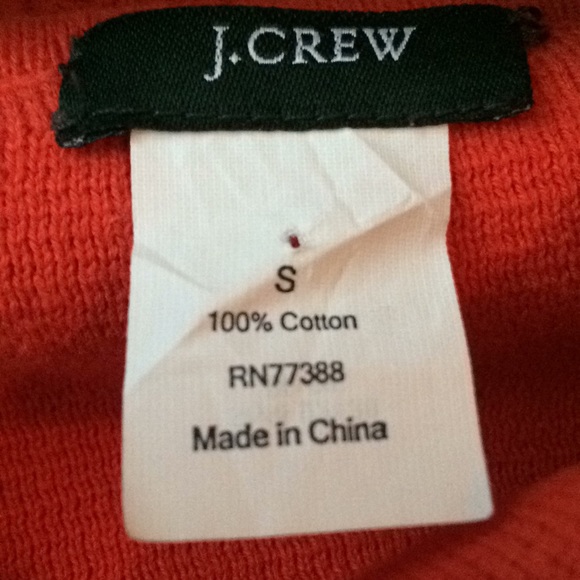 ❄️☃️Beautiful orange 🍊 J. Crew sweater☃️❄️ - Picture 8 of 8