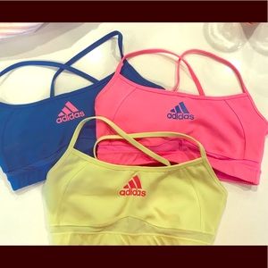 EUC Lot of 3 Adidas Sports Bras