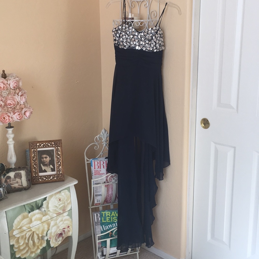 Navy long dress - Picture 1 of 3