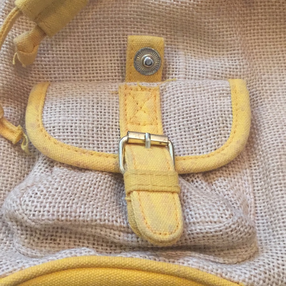 Yellow mini backpack - Picture 2 of 7