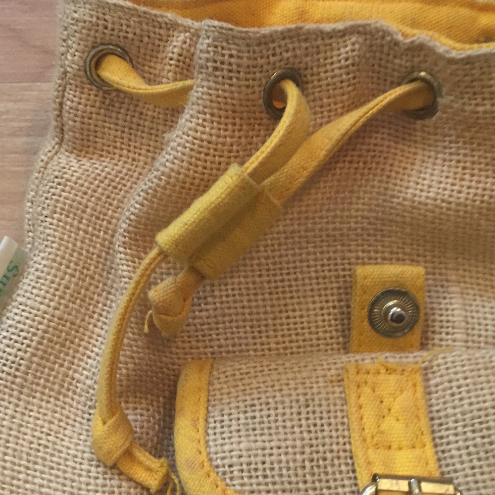 Yellow mini backpack - Picture 3 of 7