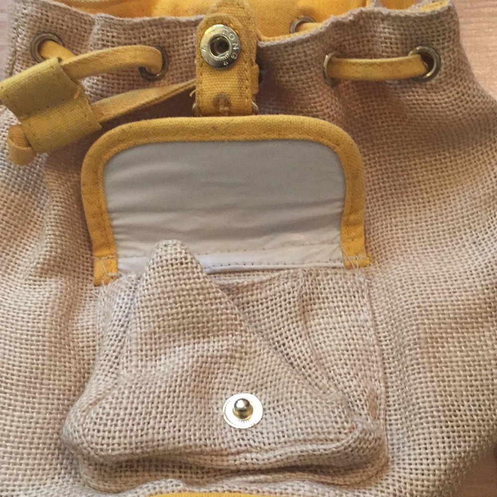 Yellow mini backpack - Picture 5 of 7