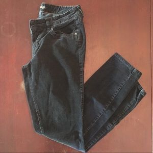 Old Navy Stressed Black Corduroy Pants