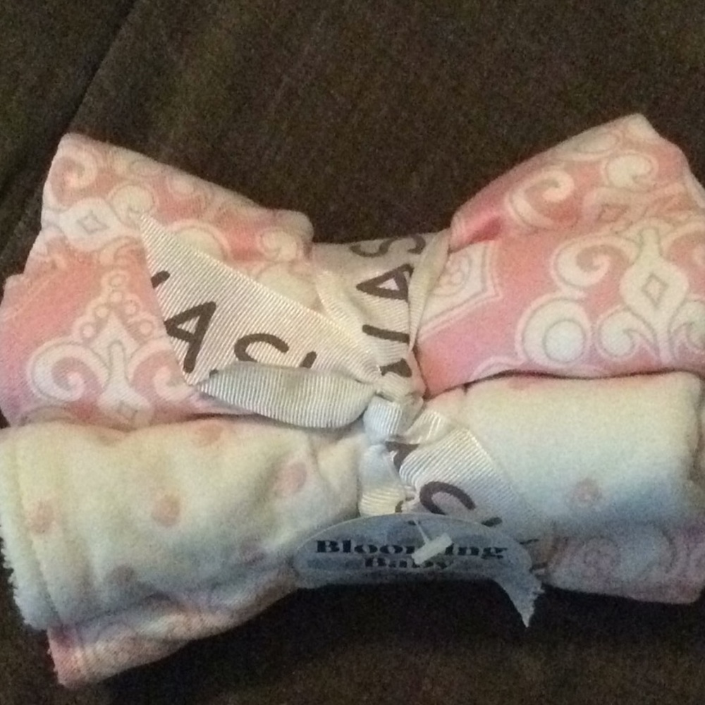 NEW Blooming Baby 5 wash cloths pink girls