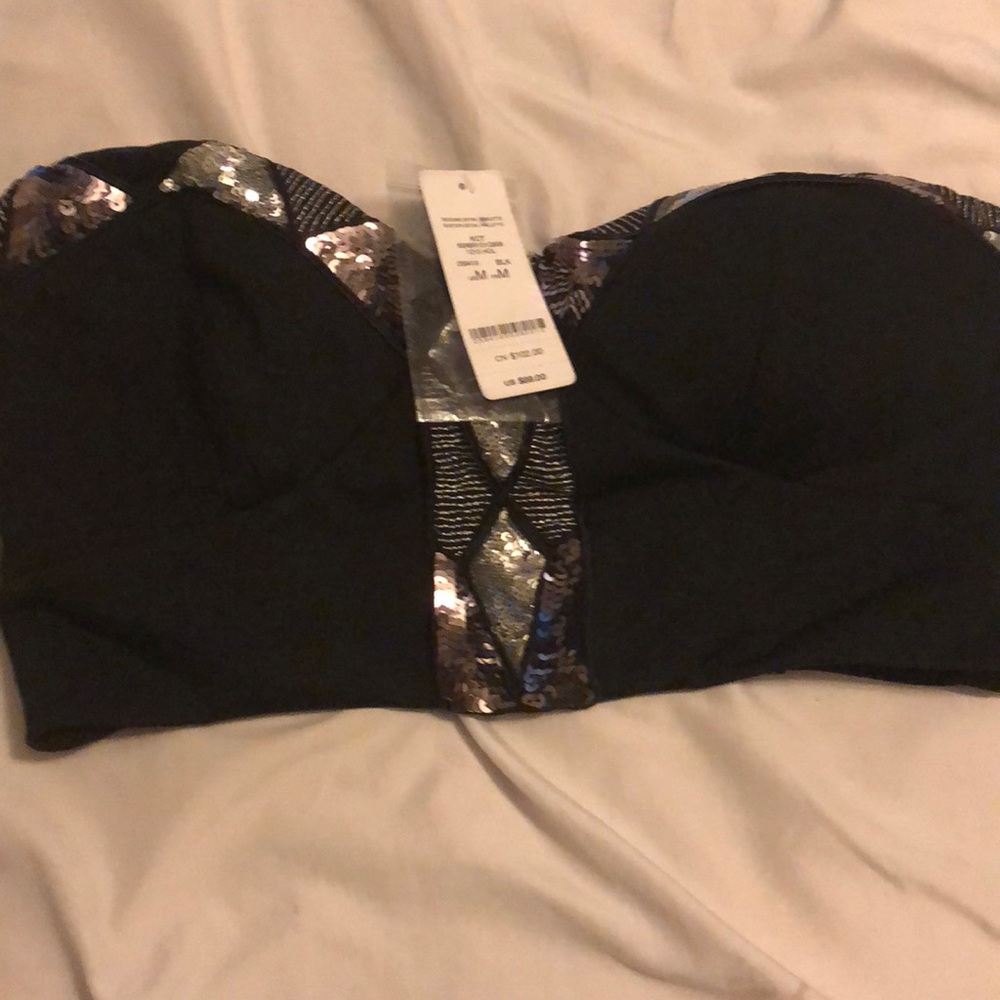 Sequin halter top