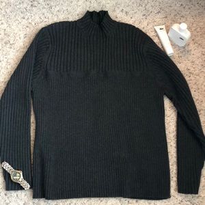 Croft & Barrow grey Men’s sweater 95% cotton NWOT