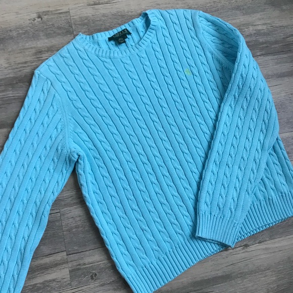 Lauren Ralph Lauren Sweaters - Lauren Ralph Baby Blue Knitted Sweater