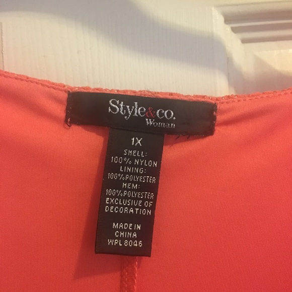 Style & Co.Three-Quarter-Sleeve Crochet-Lace Dress - Picture 5 of 5