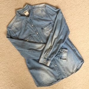 H&M denim shirt