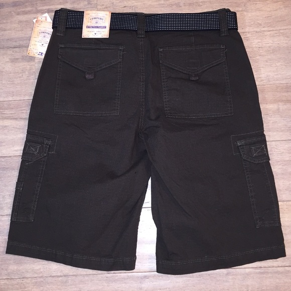 Company 81 Stretch Fabric Dark Olive Shorts - Picture 2 of 5