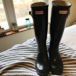 Black Gloss Classic Hunter Rainboots