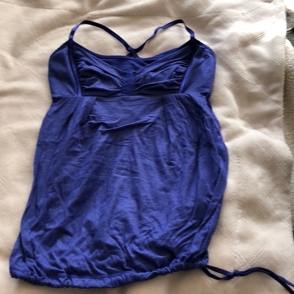 ❌Sold❌Lululemon Cobalt Blue Criss Cross back tank