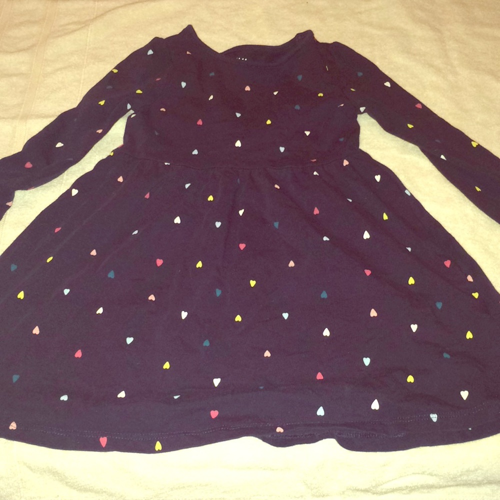 H & M Cotton Dress with Heart Print