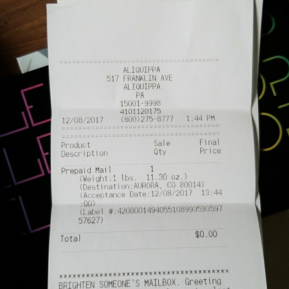 Trade proof for Melissa