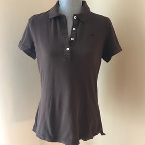 Women’s Vintage Wash Lacoste Brown Polo - 44/ 12
