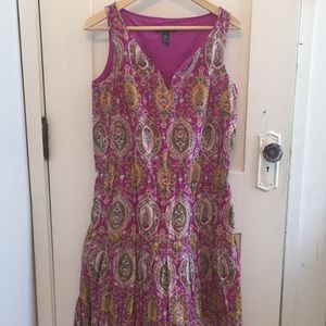 Ralph Lauren Colorful Print Maxi Dress