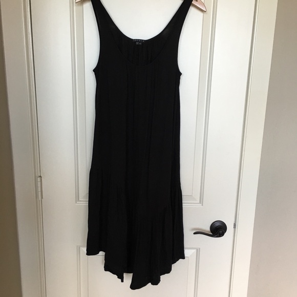 Theory Dresses & Skirts - Theory black dress sz small, ruffle hem Theory Dresses & Skirts - Theory black dress sz small, ruffle hem