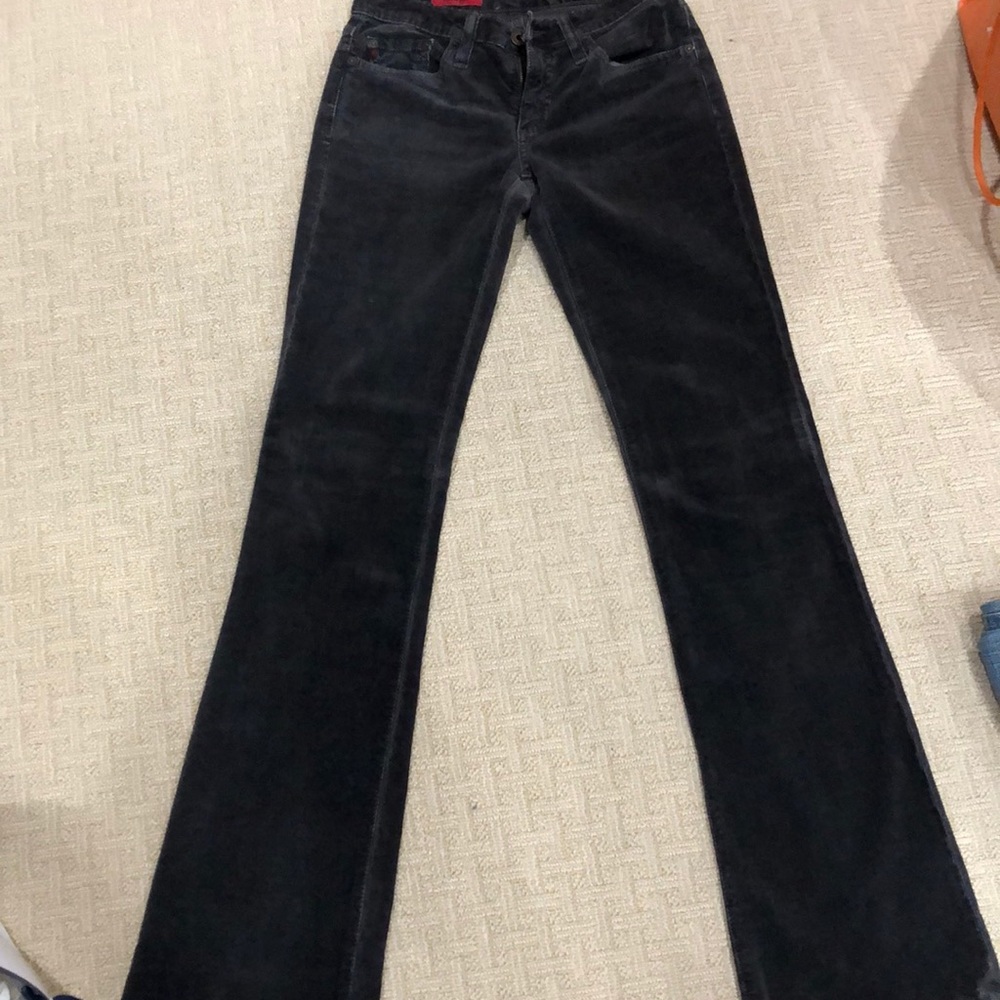 Faded black AG corduroy