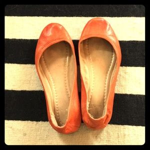 Frye Carson Ballet Flats ORANGE