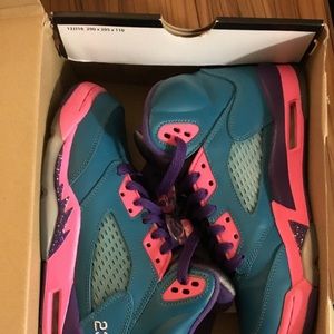 Girls Air Jordan 5 Retro (Gs) Tropical Teal
