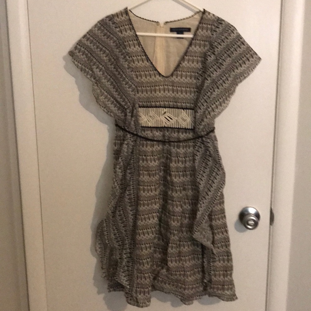 Short Sleeve Print Dress