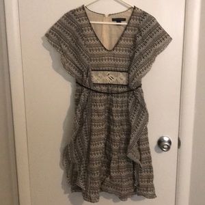 Short Sleeve Print Dress