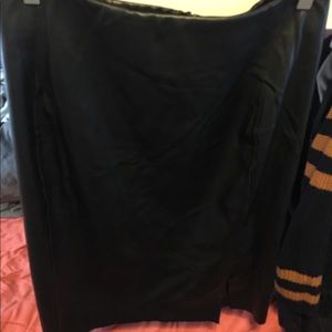 Faux Leather Skirt