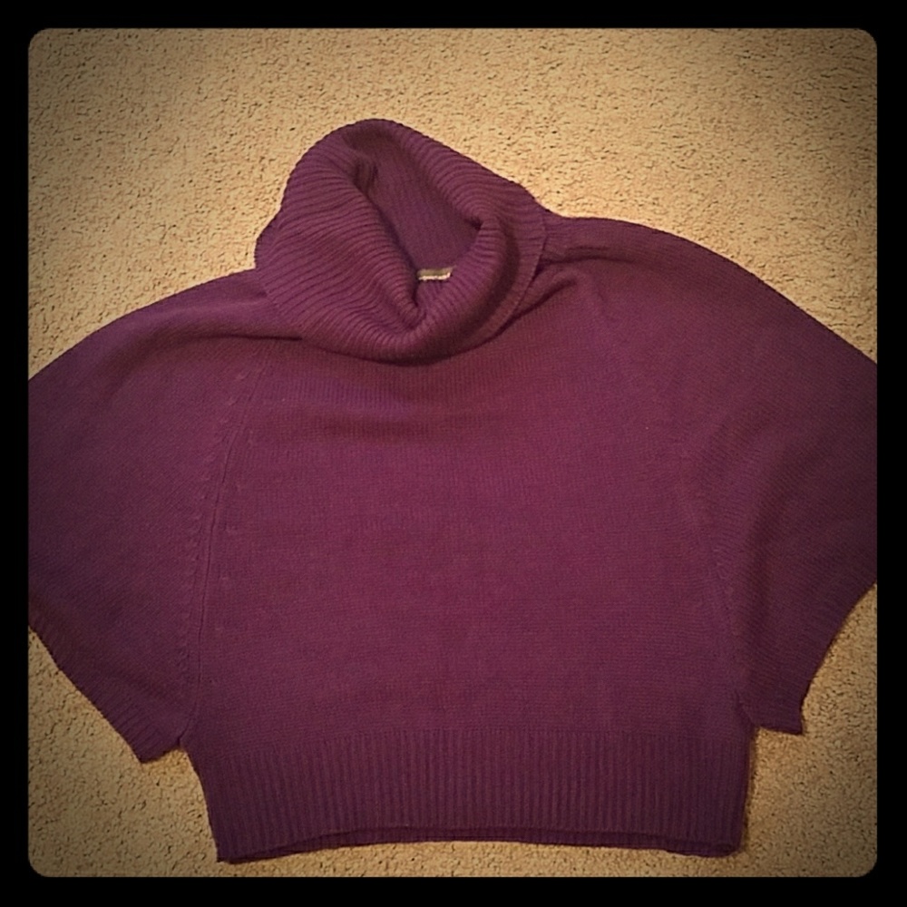 Dolman sleeve cowl neck sweater