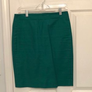 Emerald Green J. Crew pencil skirt