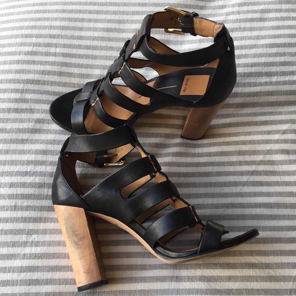 Black leather Strappy Heel by Dolce Vita