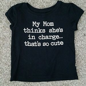 Funny black baby top