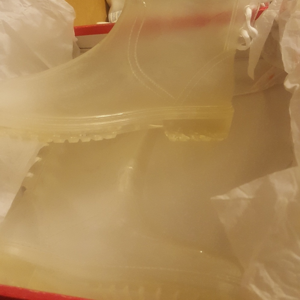 Clear rainboots