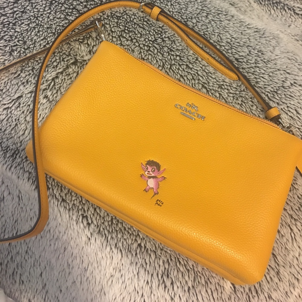 Coach x Gary Baseman crossbody bag in mustard