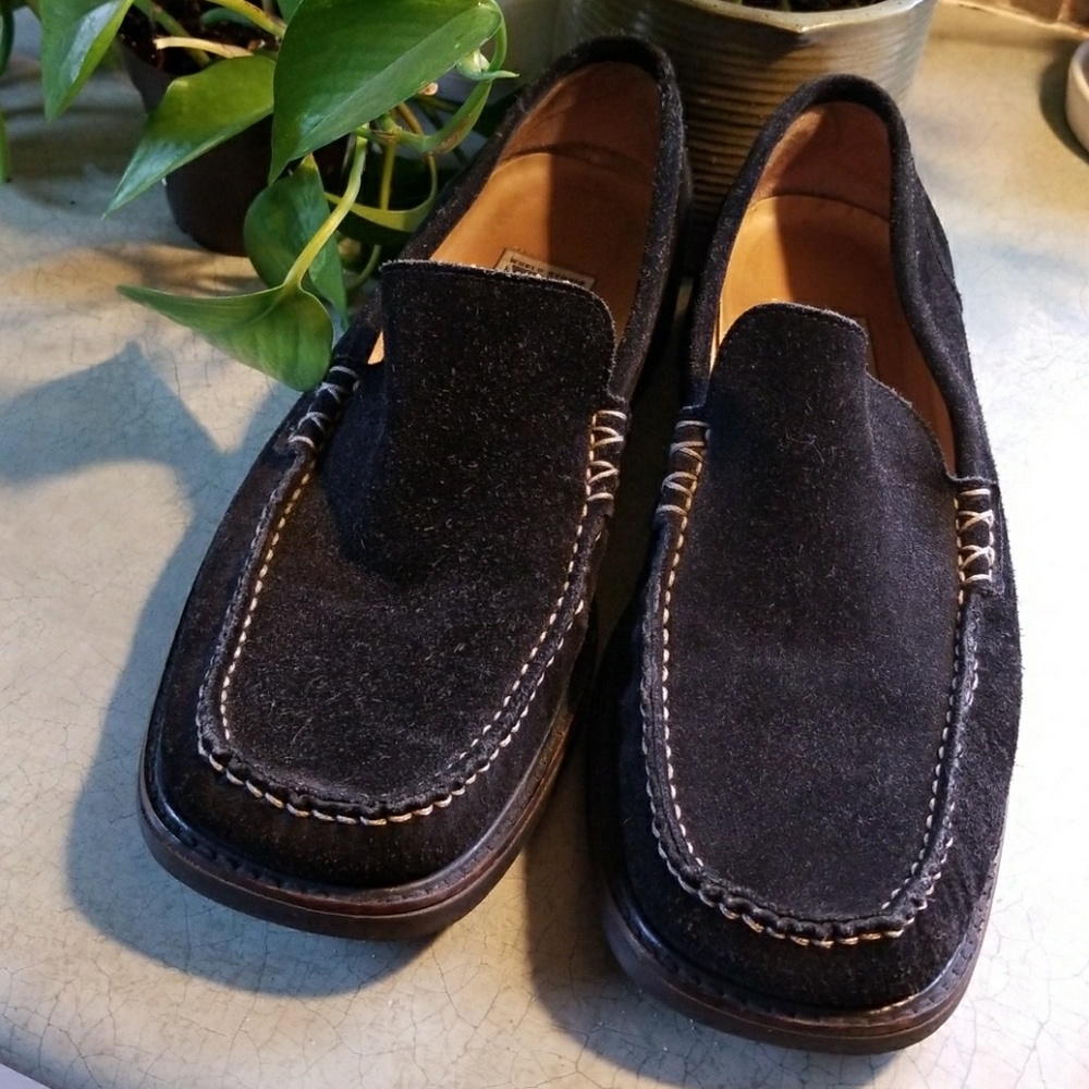 MENS FAB SUEDE LOAFERS.WORLD STUDIO-MADE IN ITALY - Picture 1 of 3