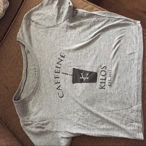 Caffeine and Kilos crop top