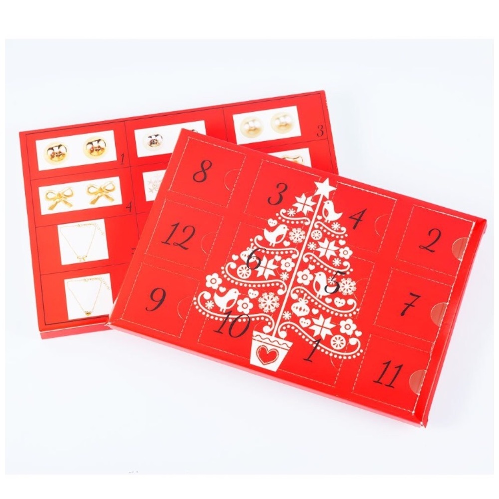 Jewelry advent set girls earrings necklaces gift