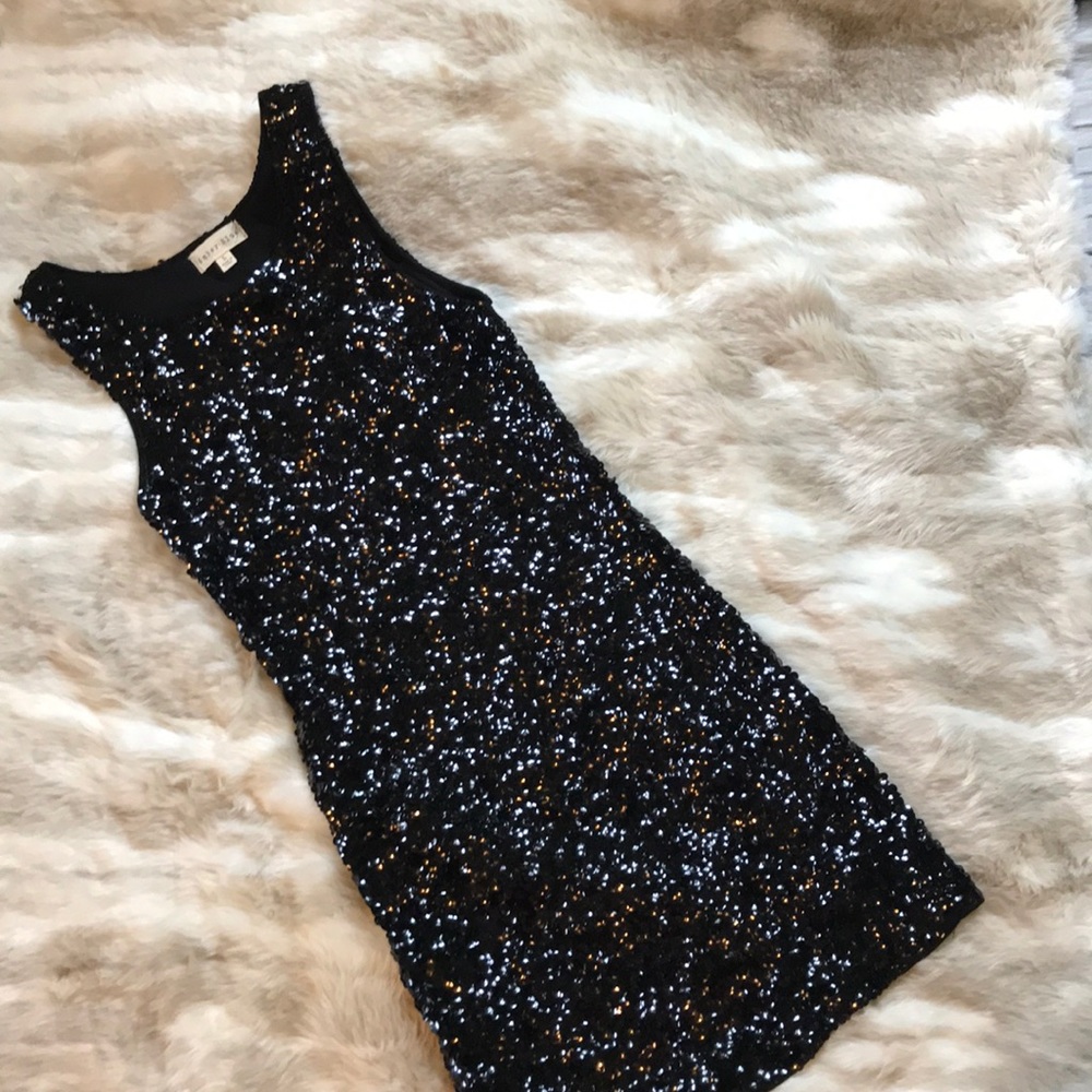 Black Sequin Dress